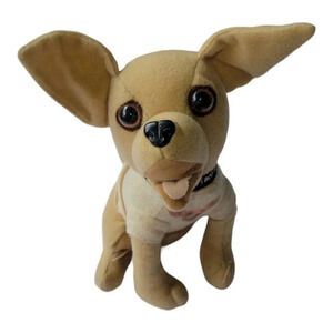 Taco Bell Chihuahua Plush Toy  wearing T-shirt plushie